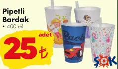 PİPETLİ BARDAK 400 ML PİPETLİ BARDAK 400 ML